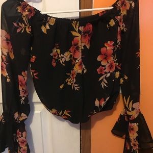 Shirt floral brand guess xs